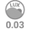 Min. svetloba 0,03 LUX